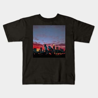 Minneapolis Skyline Kids T-Shirt